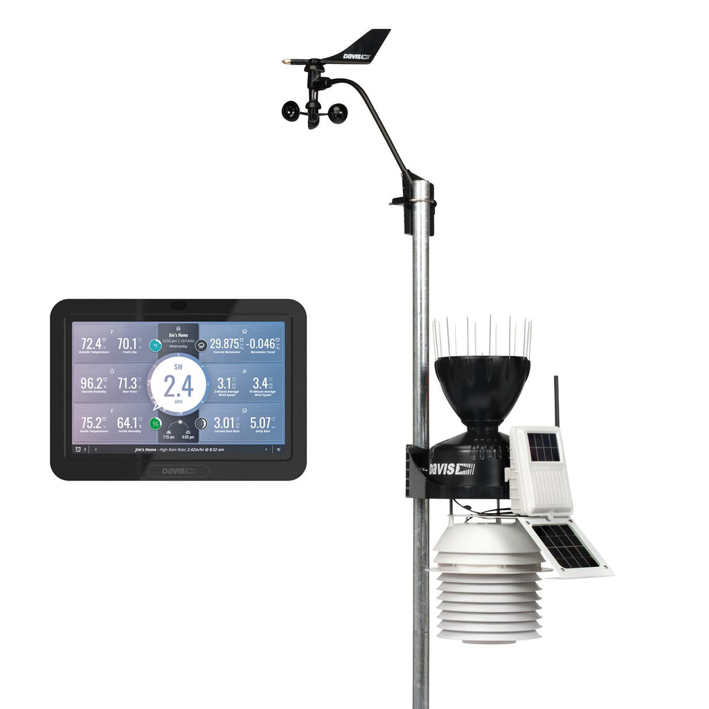 Station météo sans fil auto-alimentée Davis Vantage Pro2 avec console WeatherLink Station météo sans fil auto-alimentée Davis Vantage Pro2 avec console WeatherLink
