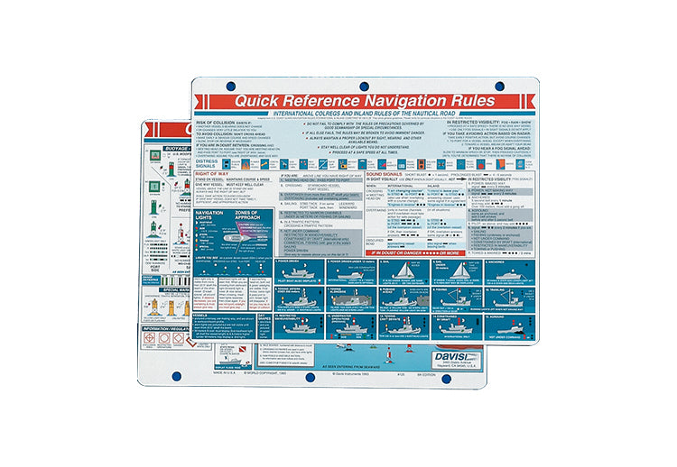 Navigation Rules Quick Reference Card - Davis Instruments