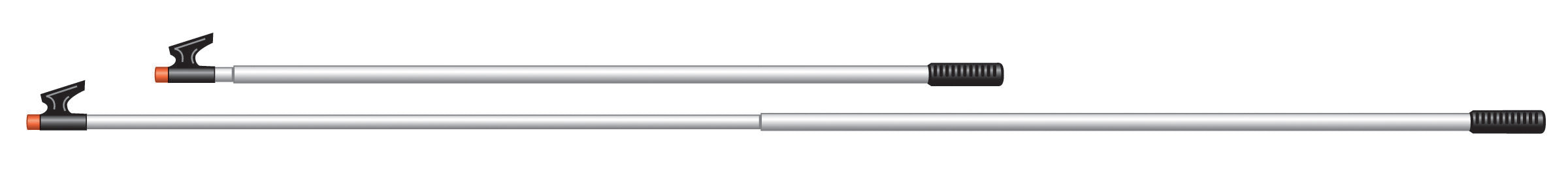 Telescoping 3-section Boat Hook, 38 in. to 8 ft. long (100 to 240 cm) —  Davis Instruments