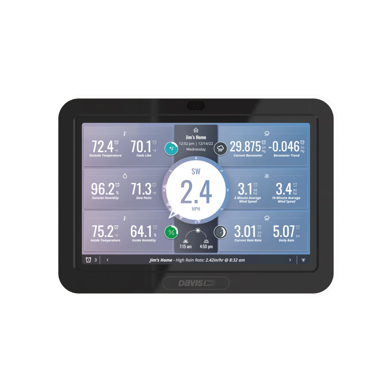 Davis WeatherLink 7862 For Perception, Wizard, Monitor Weather Stations – Made In USA