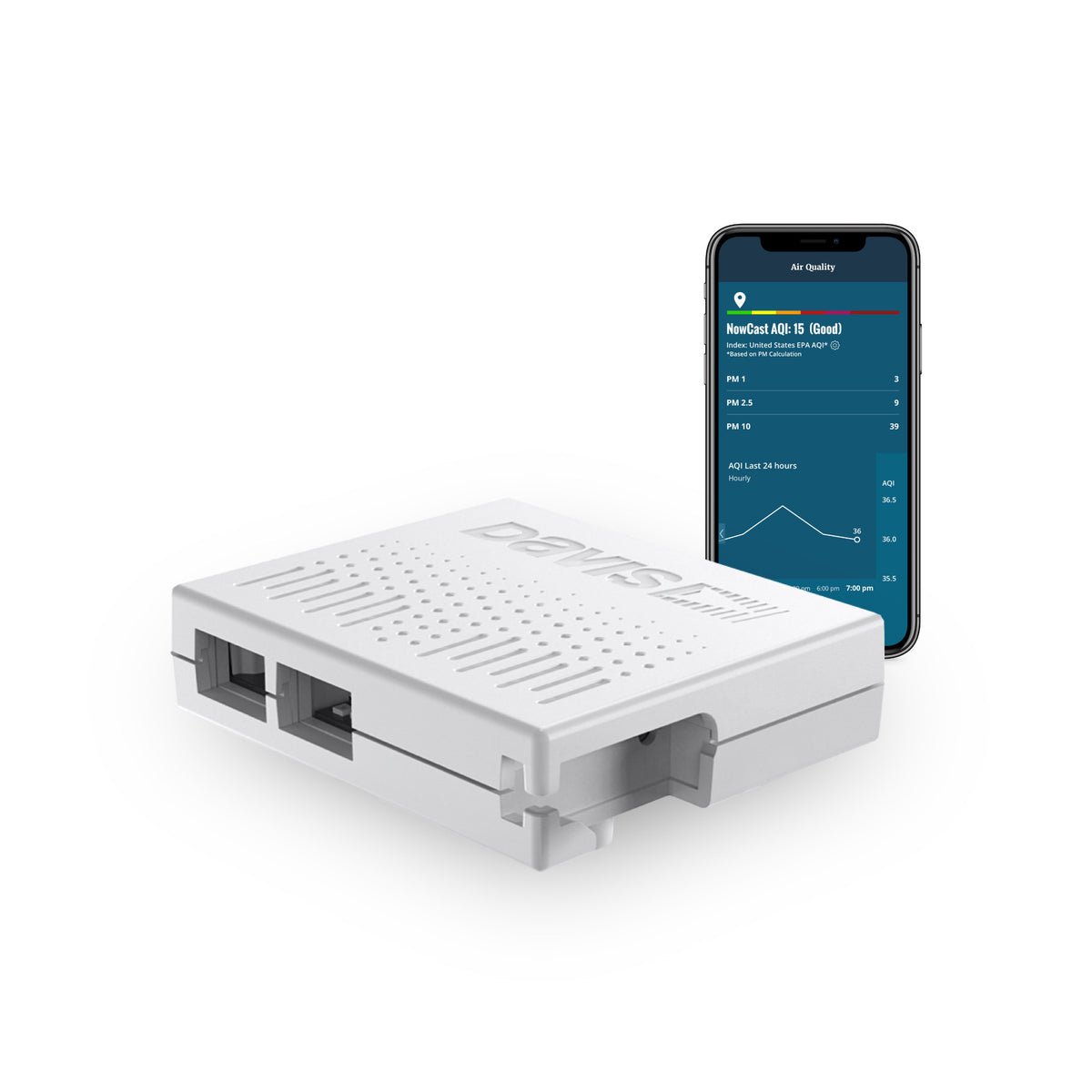 AirLink Air Quality Monitor Temperature Humidity Sensor SKU 7210