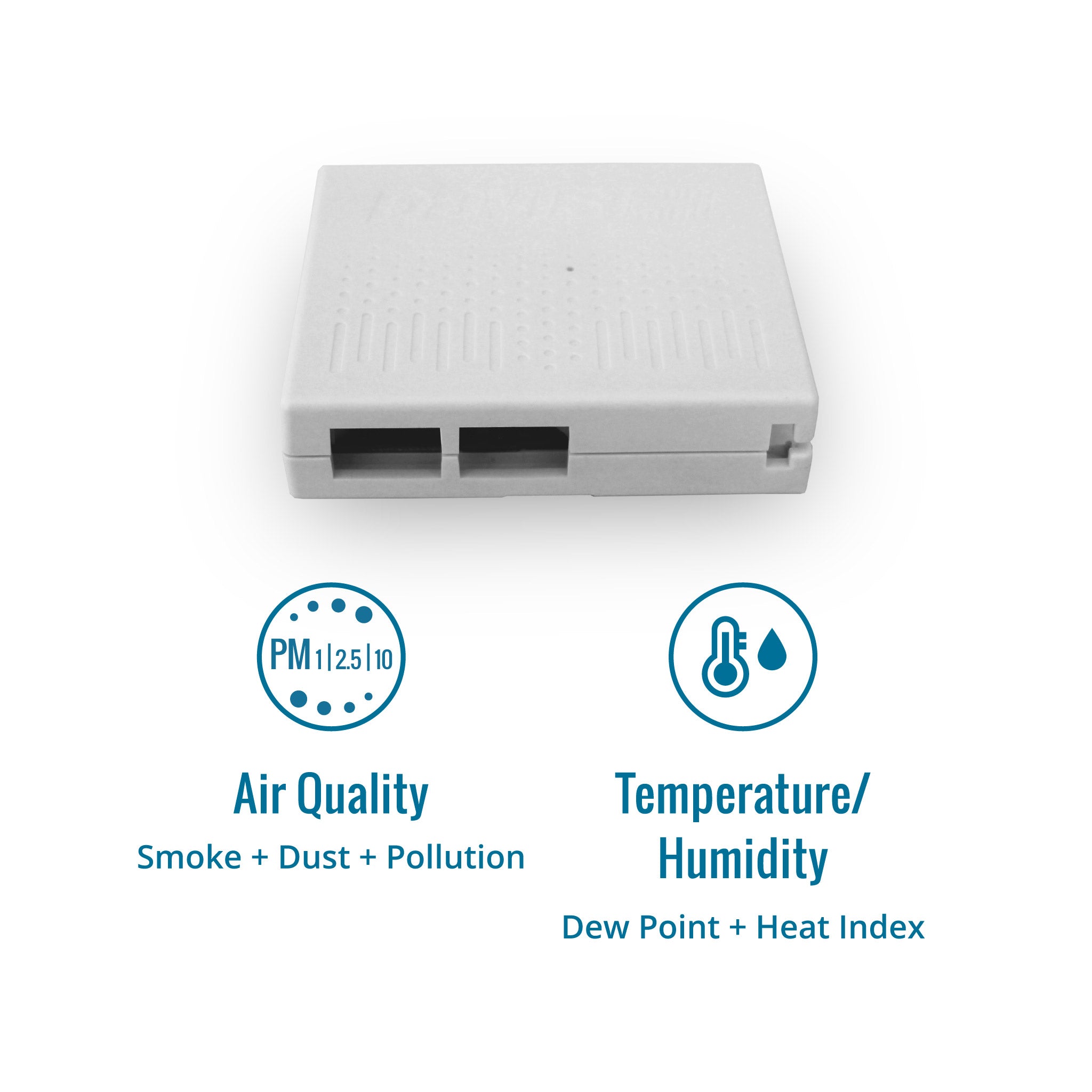 AirLink Air Quality Monitor  PM 1 | 2.5 | 10  smoke dust pollution | measures temperature humidity dew point heat index