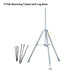 weather station mounting tripod with lag bolts