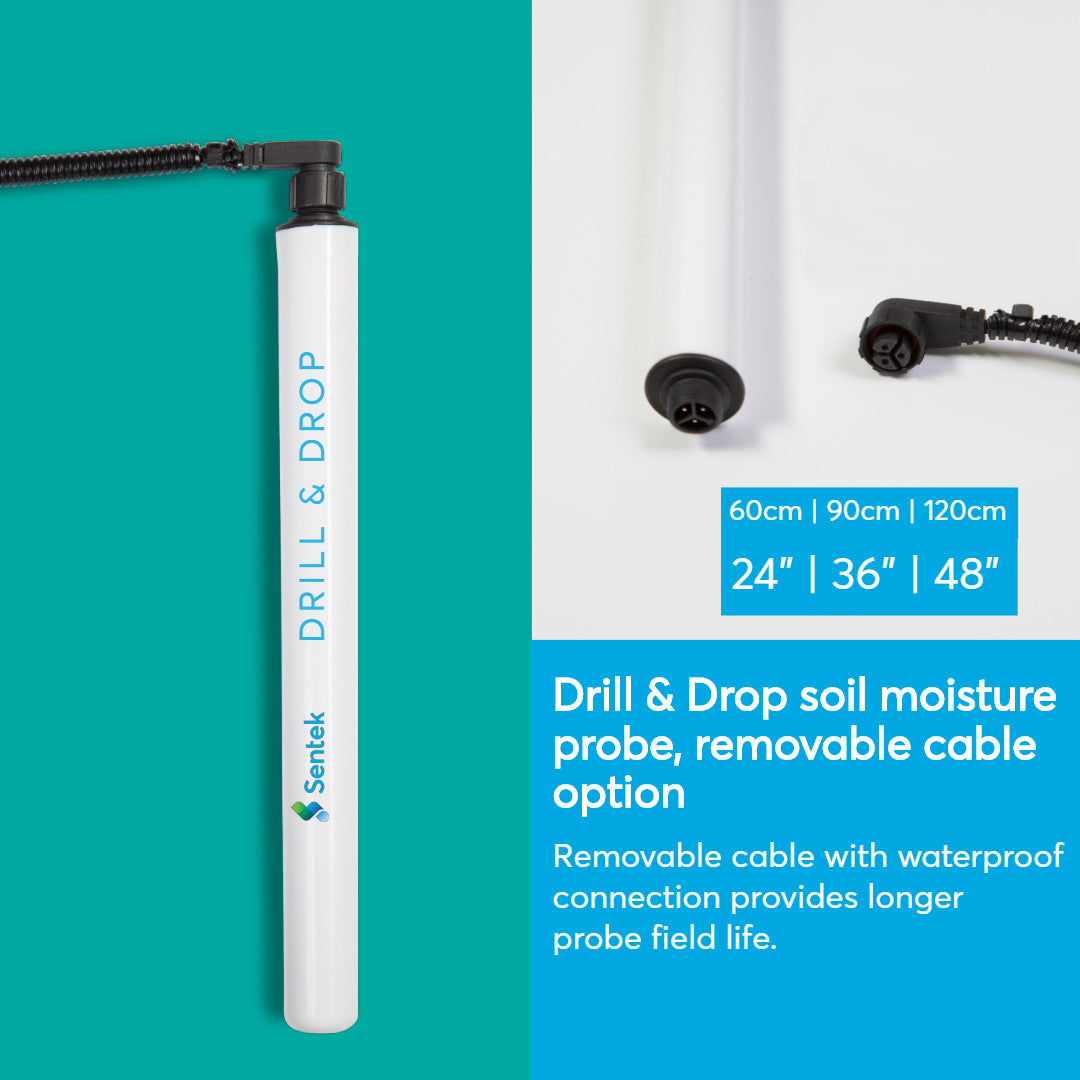 Sentek Drill & Drop Soil Moisture Probe, 24"/60 cm - SKU 6441.0623