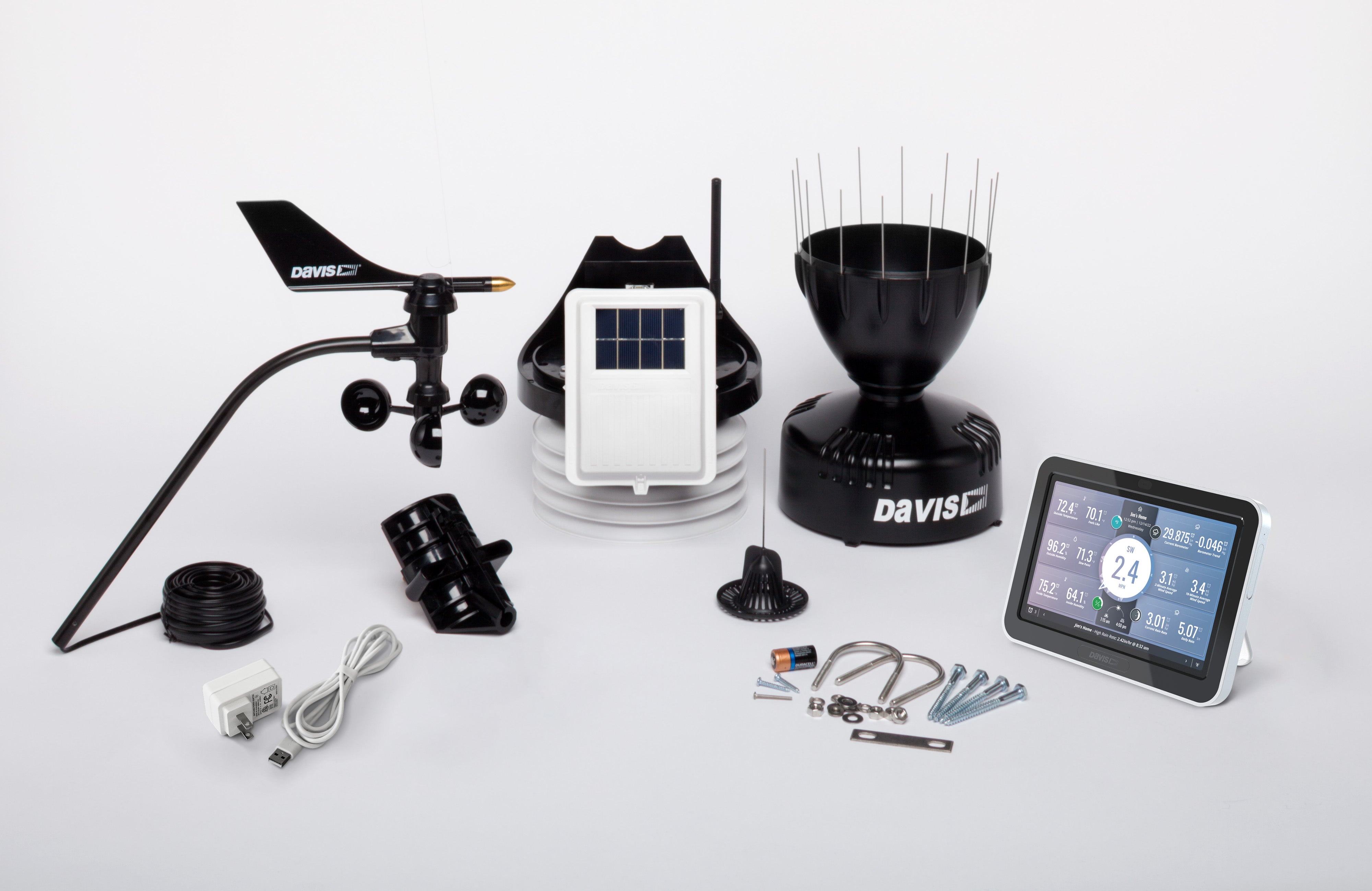 wireless professional weather station components